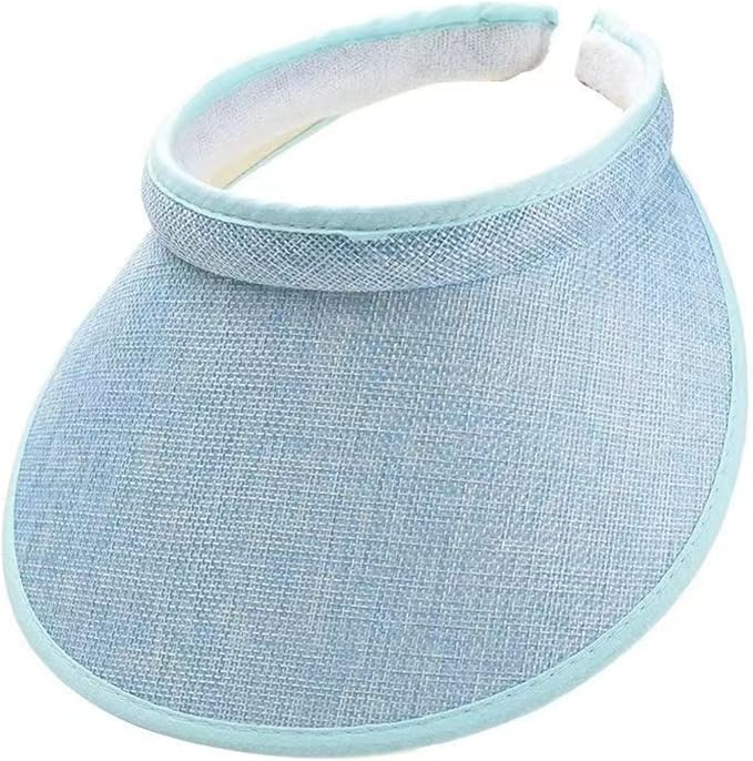 Cloth Covered Slip-On Visor for Women, Adjustable Cap Sports Sun Visors for Men