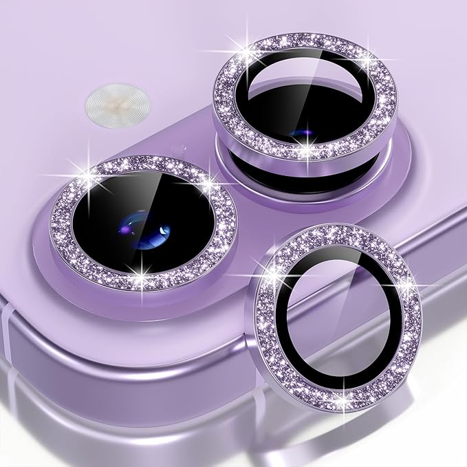 Choiche Compatible for iPhone 17 Camera Lens Protector Bling, 9H Tempered Glass