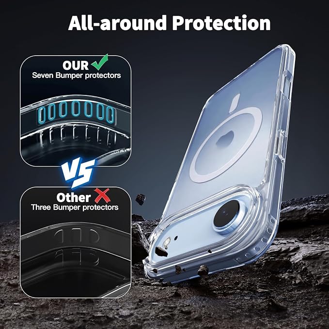 for iPhone Air Case Clear, Magnetic iPhone Air Case
