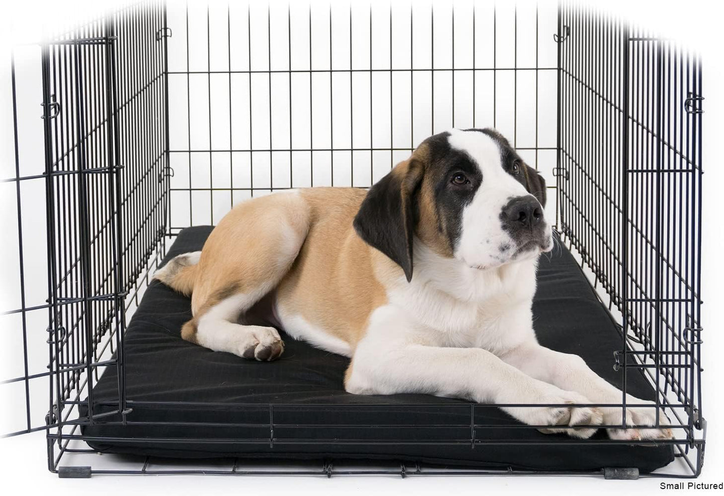 K9 Ballistics Tough Ripstop Orthopedic Dog Crate Bed - Durable Pad with Washable Cover, for Wire Crates, Tie-Downs Included, Size: XX-Large 53"x36", Blue Quartz