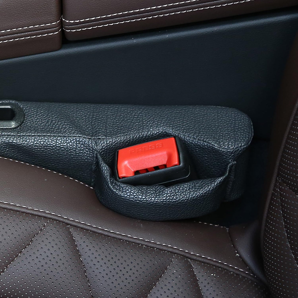 Car Seat Gap Filler 2 Pack,Car Seat Gap Filler Organizer,Car Seat Gap Plug with Storage Slot,3 in 1 Car Seat Gap Filler,Prevent Small Items from Falling(Black)