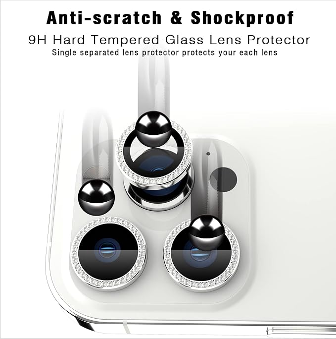 Bling Diamond Individual Camera Lens Protector