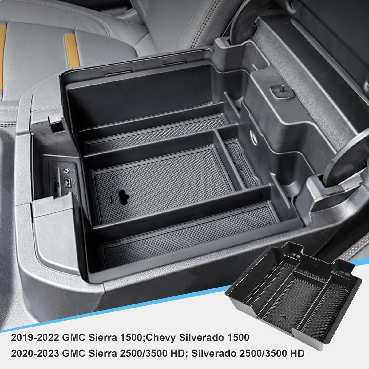 Center Console Organizer for 2019-2022 Chevy Silverado/ GMC Sierra 1500