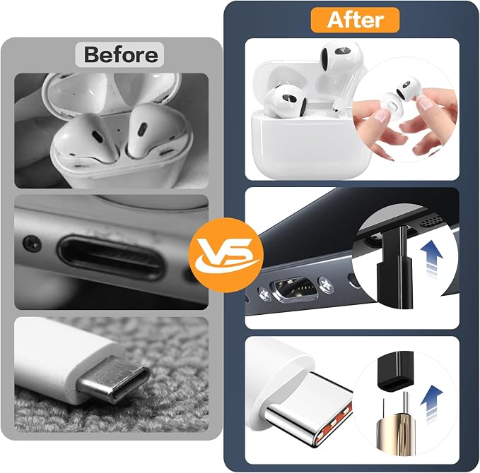 34-in-1 for iPhone Cleaning Kit, Sunoyar Airpods Cleaning Kit Multi-Functional