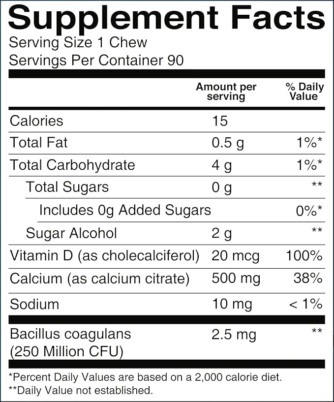 BariatricPal 90-Day Bariatric Vitamin Bundle (Multivitamin ONE 1 per Day! Capsule with 45mg Iron and Calcium Citrate Soft Chews 500mg with Probiotics - Blue Raspberry)