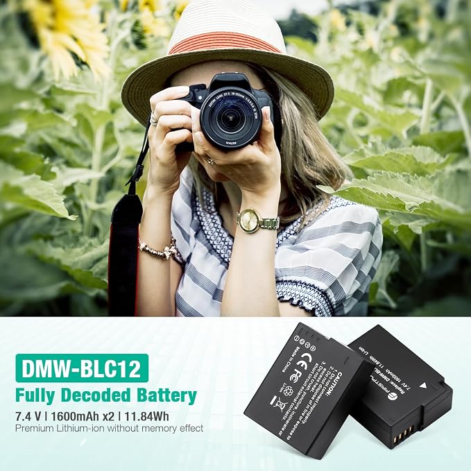FirstPower DMW-BLC12 DMW-BLC12PP Battery and Dual Slot Charger