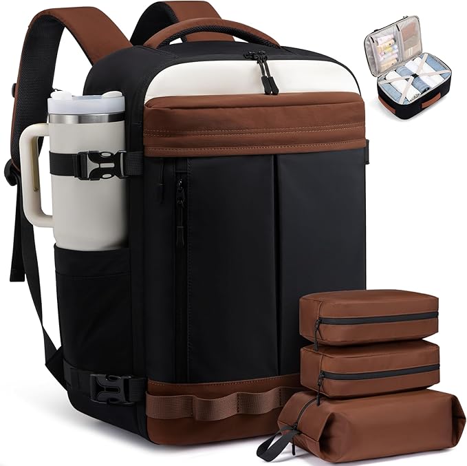 LOVEVOOK 50L Travel Backpack for Women Men, Airline Approved Carry On Luggage