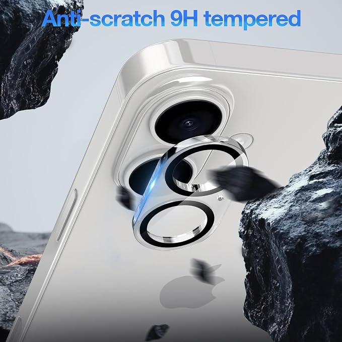 WHPXJY 2025 New Upgrade for 3 pack iPhone 17 Camera Lens Protector-Tempered