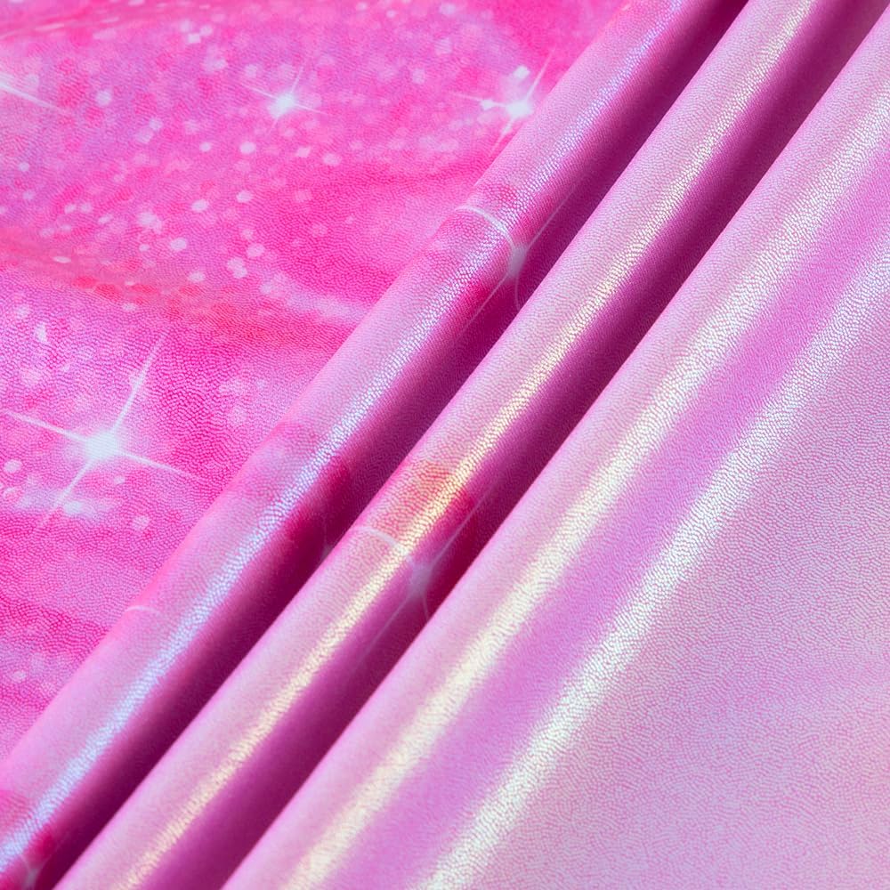 Regine Switzerland Leotards for Girls - Shiny Mermaid Unicorn Design | Toddler Dance Wear in Blue & Hot Pink