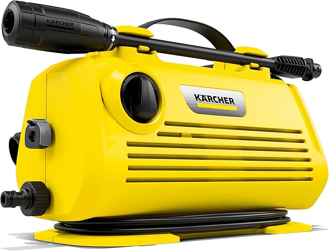 Kärcher Pressure Washer K 2 Horizontal, Vario Power Spray Wand - for Cars, Decks, Driveways, Siding, Patios, max. 2000 PSI 1.2 max. GPM