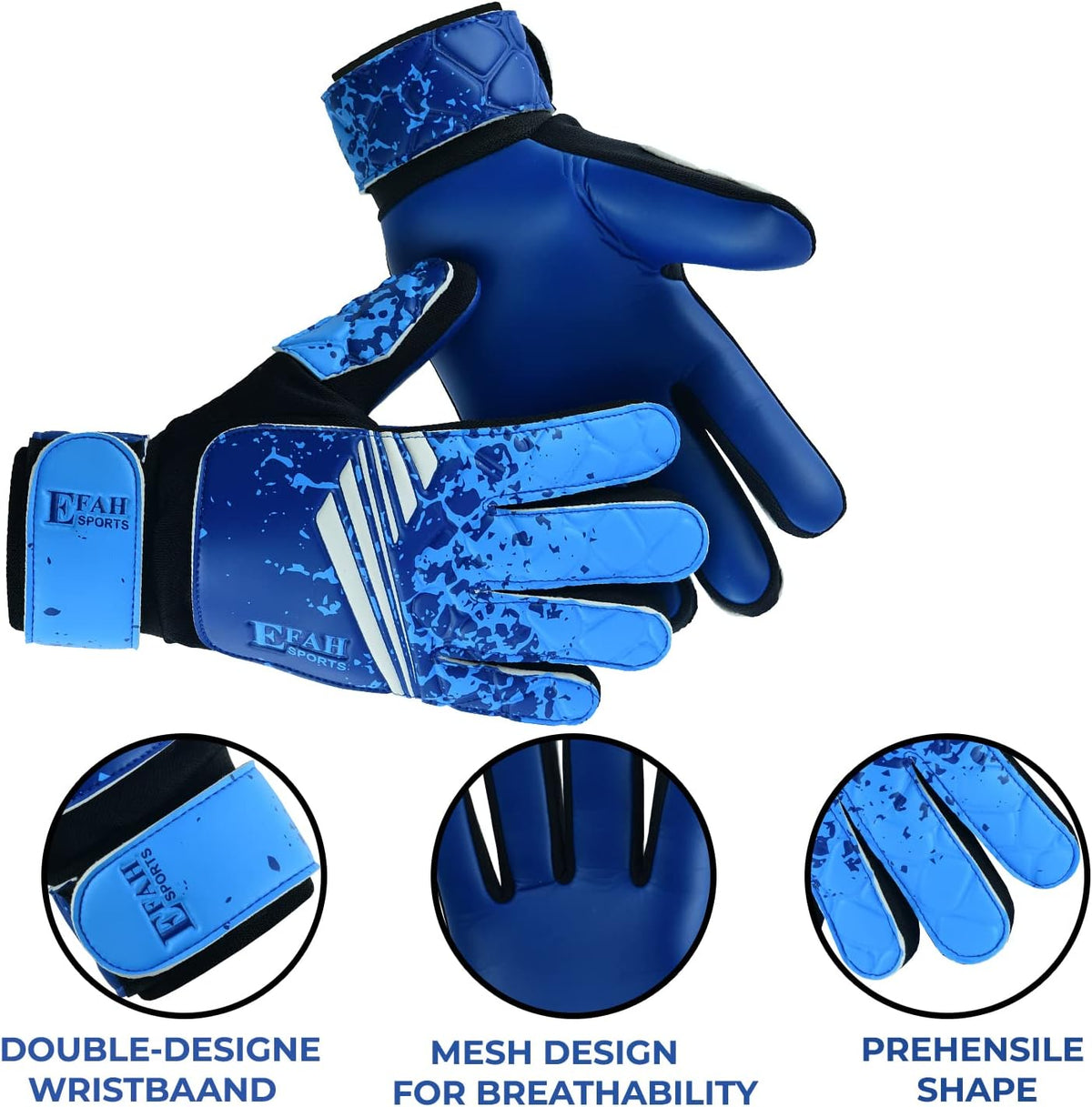 Skiennix Soccer Goalkeeper Gloves - Strong Grip for Kids & Youth | Perfect for Football Matches