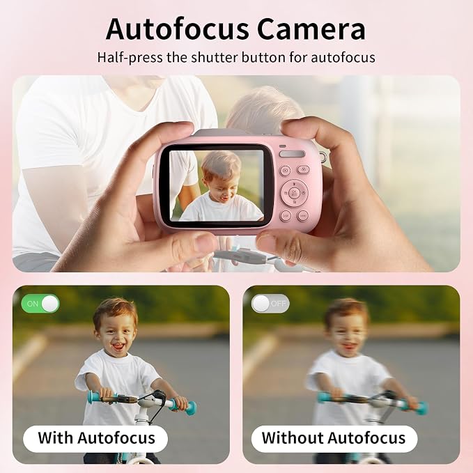 WellTone Digital Camera Kids 4K Video 64MP Photography Cameras, Compact 18X