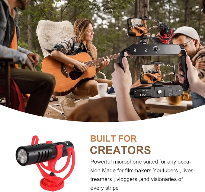 GVM Gimbal Stabilizer Phone Video Light Kit