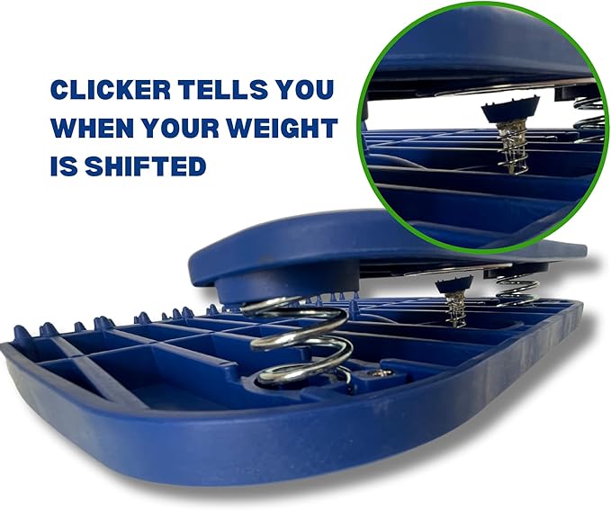 Power Shift Board Golf Training Aid - Innovative Golf Balance Board Designed To Teach Proper Weight Distribution In The Golf Swing, For More Power And Distance! Golf Swing Board With Noise Feedback!