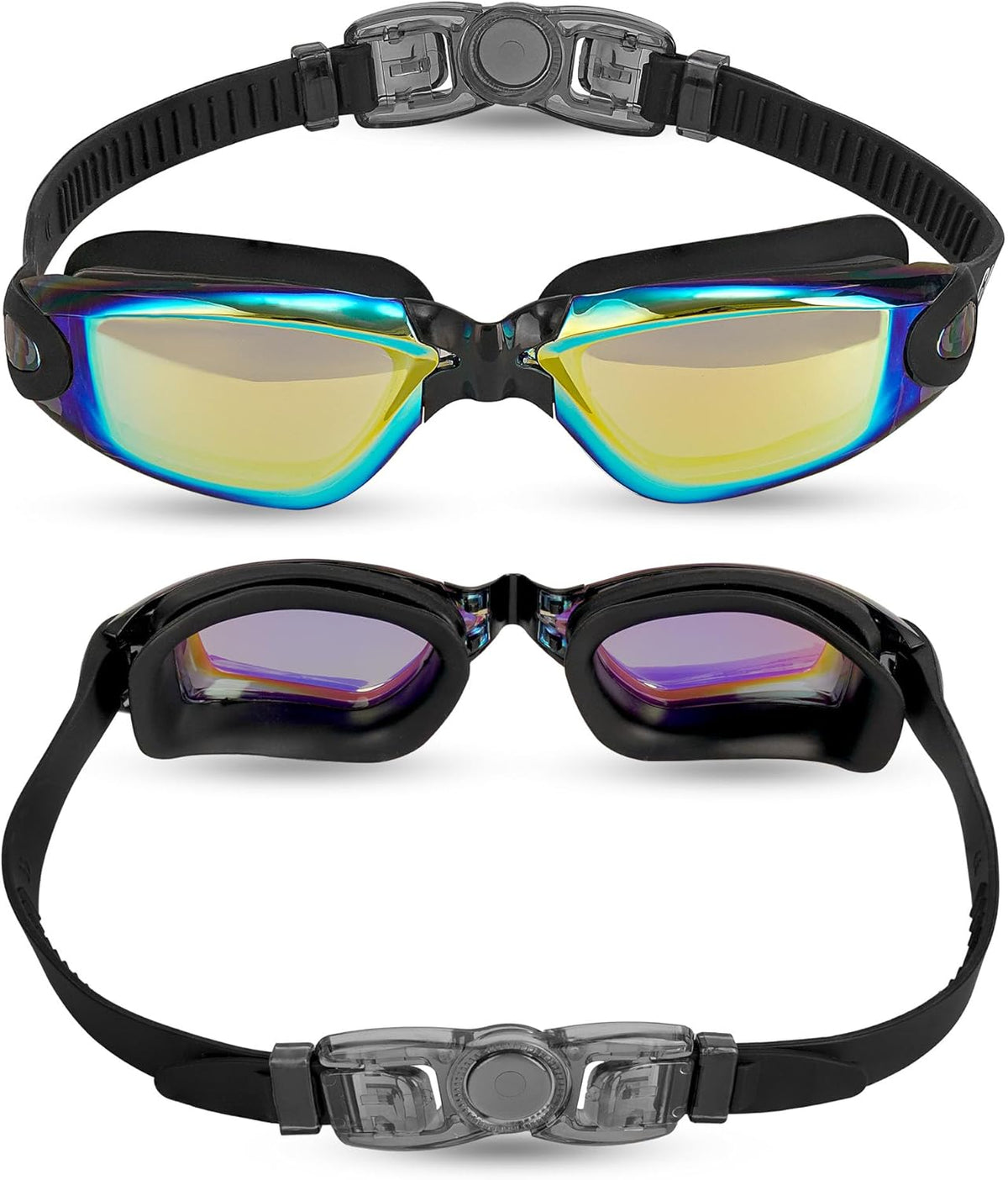 Skiennix Kids Swim Goggles - Anti-Fog Pool Goggles for Ages 3-14 | 2 Pack for Boys & Girls