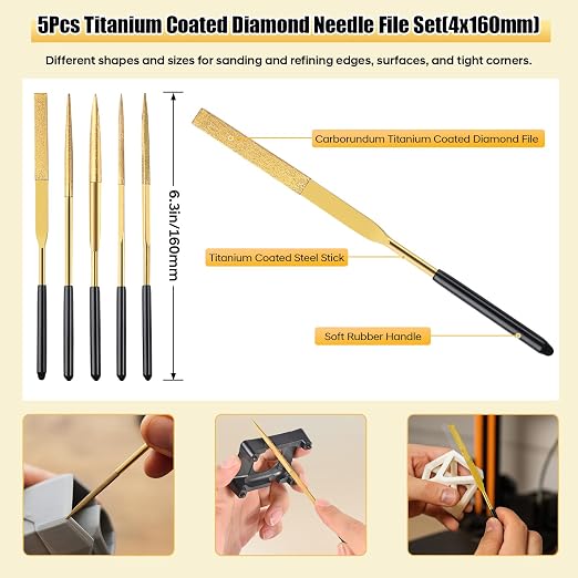 3D Printer Tool Kit, Premium Black & Gold 40-Piece 3D Printing Tool Set