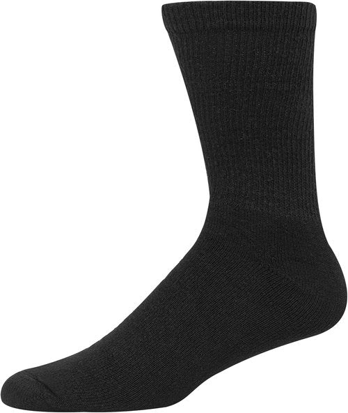 Hanes Men's Double Tough Socks - Moisture-Wicking Crew & Ankle Socks | Black & White Multi-Pack