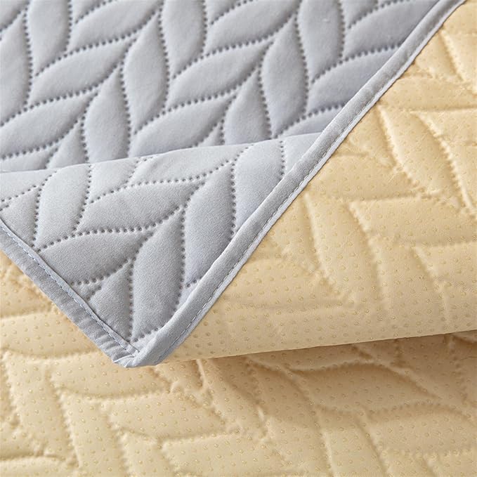 GIBZ Waterproof Dog Bed Cover Anti Slip Pet Furniture Protector Washable Blanket Large Soft Quilted Mat, Dark Grey, 220x210cm