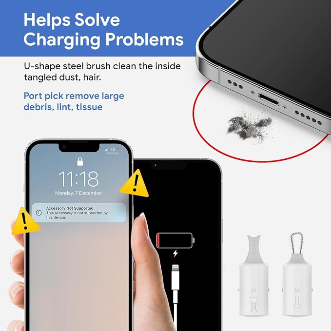 12 in 1 Phone Cleaning Kit, Airpods Cleaning Kit, Port Cleaner