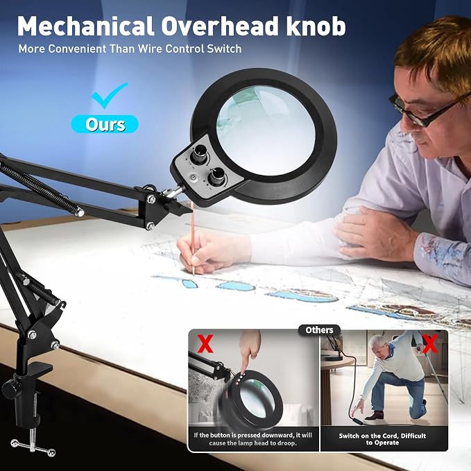 KIRKAS 12X Magnifying Glass