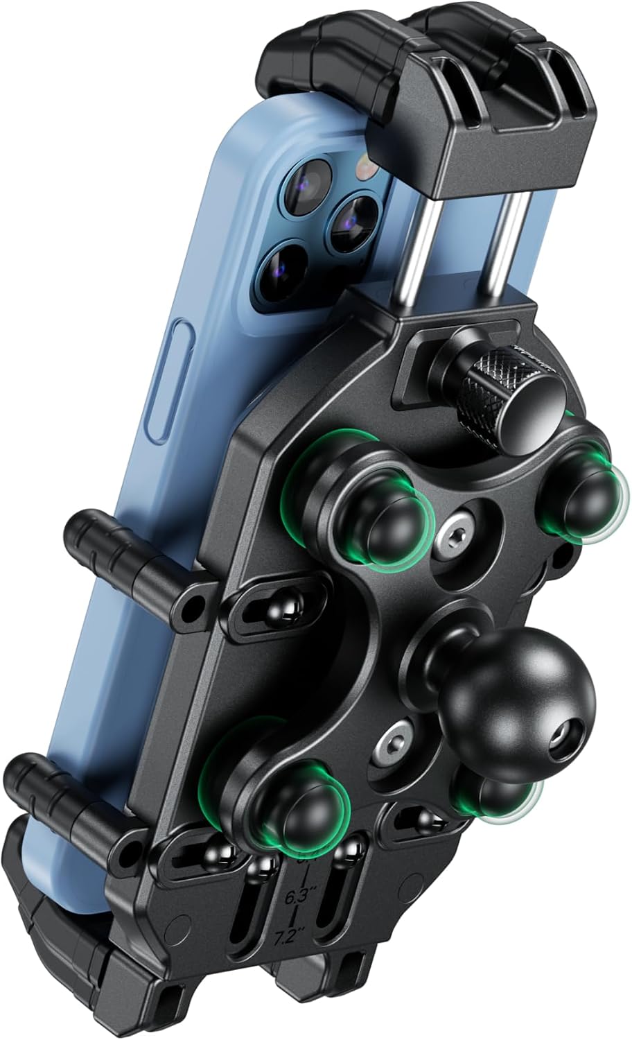 BRCOVAN 1'' Ball Phone Mount Holder with Vibration Dampener & Secure Lock