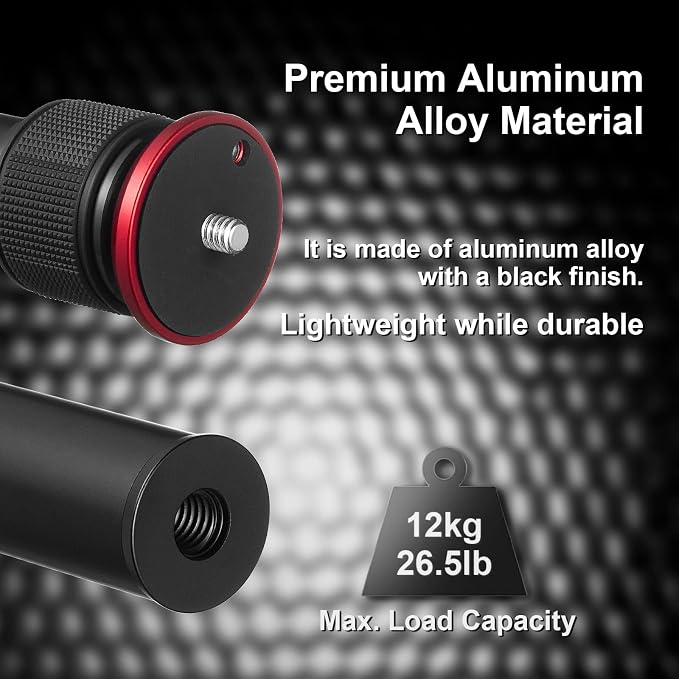MINIFOCUS Tripod Extension, 2 Section Center Columns, 23.4" Alloy Aluminum