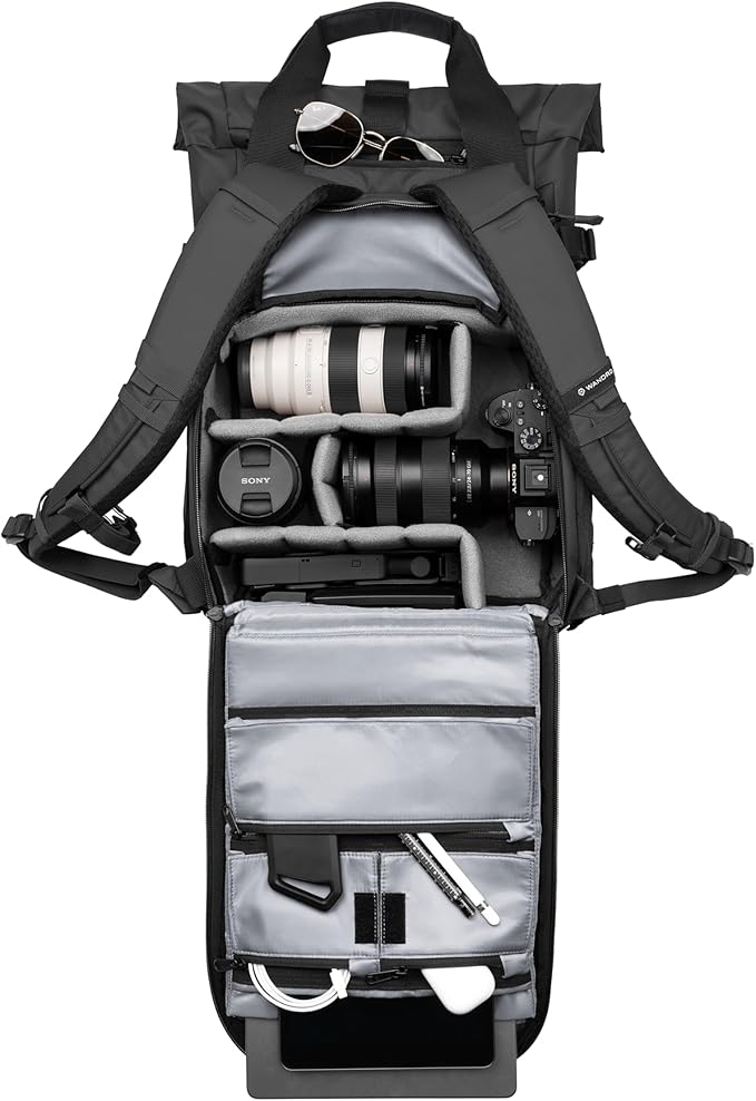 WANDRD PRVKE Rolltop 15L V4 Photography Bundle – Compact Travel Camera Backpack