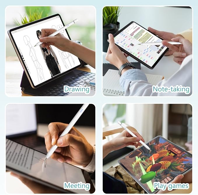 Stylus Pen for Apple iPad 2018–2026, Magnetic Charging iPad Pencil 2nd