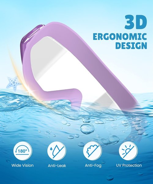 NSSIW Swim Goggles - Anti-Fog, No Leak Design with Nose Clip & Earplugs | 3-Pack for Kids Ages 6-14