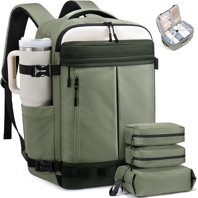 LOVEVOOK 40L Travel Backpack for Women Men, Airline Approved Carry On Luggage