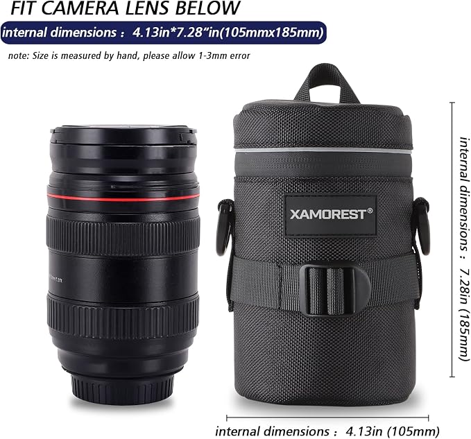 Camera Lens Case Lens Bag Compatible)