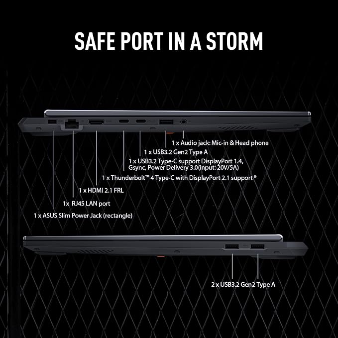 ASUS TUF Gaming F16 (2025) Gaming Laptop, 16” FHD+ 165Hz 16:10 Display, Intel® Core™ i5 Processor 13450HX, NVIDIA® GeForce RTX™ 5050, 16GB DDR5, 512GB PCIe Gen4 SSD, Wi-Fi 6E, Win 11 Home
