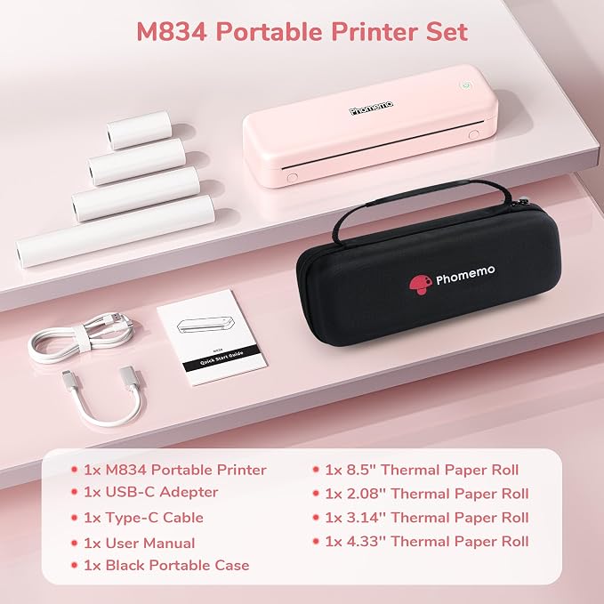 Phomemo Portable Printers Wireless