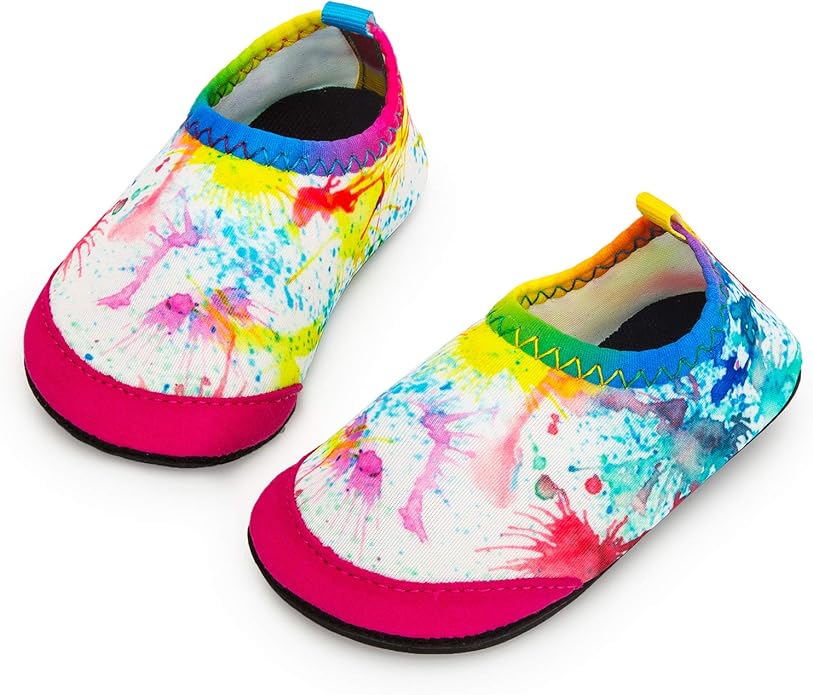 Baby Boys and Girls Swim Water Shoes Barefoot Aqua Socks Non-Slip for Beach Pool Toddler Kids