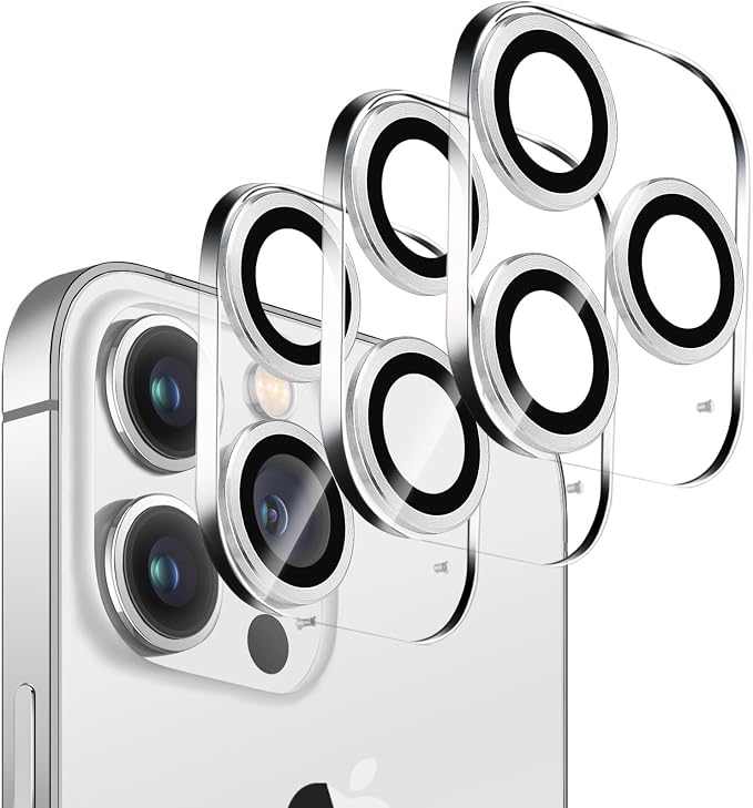 Dengduoduo 3 Pack Tempered Glass Camera Lens Protector
