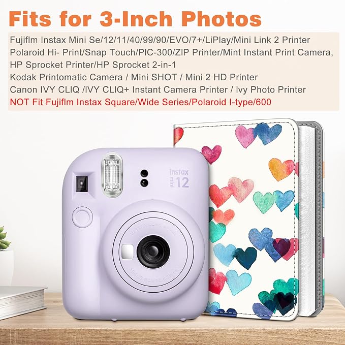 Fintie Instax Mini Photo Album for 2x3-Inch Film