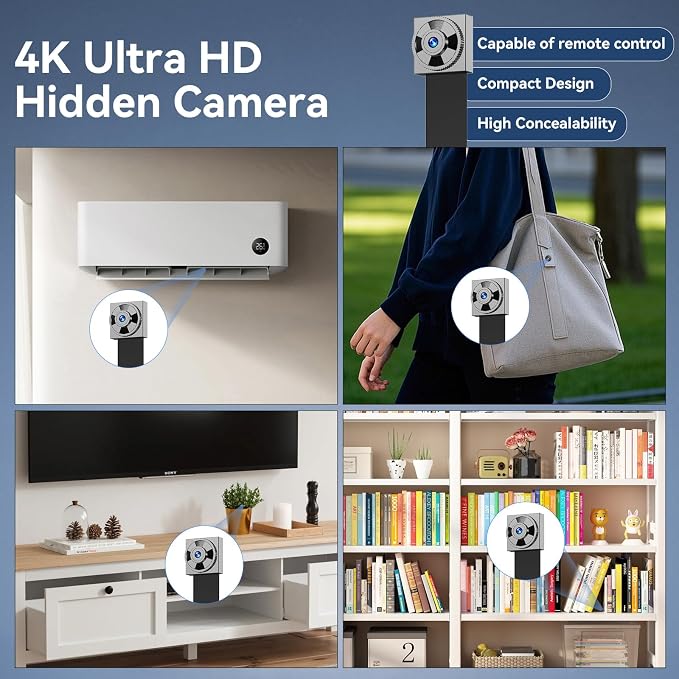 Real Full-4K-HD-Mini-Camera, DIY Module Tiny Wireless Remote Control Nanny