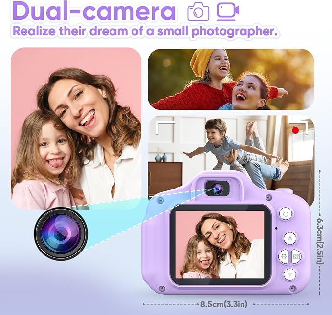 Seckton Upgrade Kids Selfie Camera, Christmas Birthday Gifts