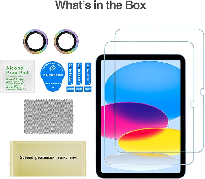 ProCase Screen Protector for iPad A16 2025 11th/10th 2022 Generation, 2