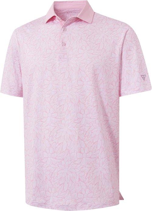 M MAELREG Golf Shirts for Men - Lightweight Moisture-Wicking Polo with Stylish Print Patterns | Short Sleeve