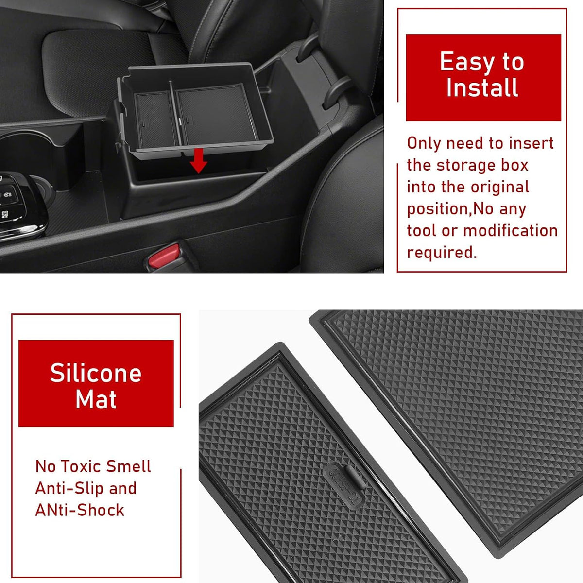 TTCR-II Compatible with Kia Sportage Center Console Organizer 2023-2026