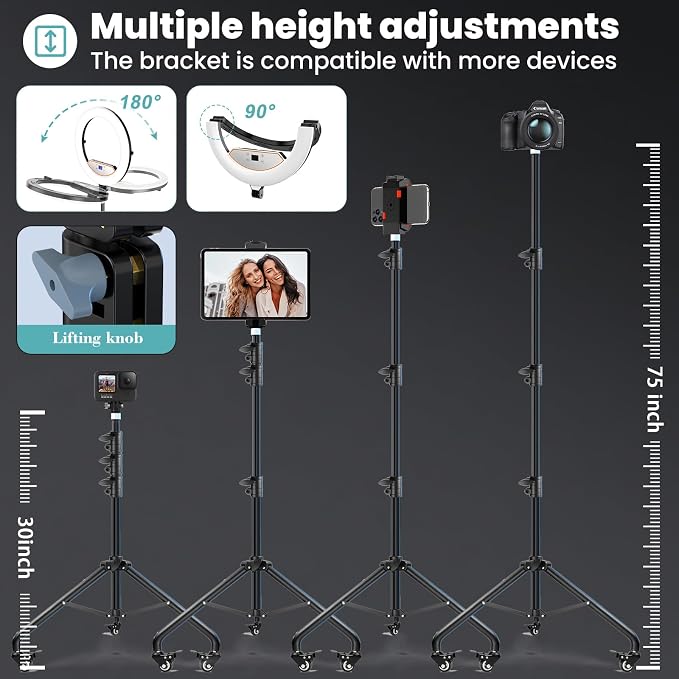 18" Foldable Ring Light with Stand