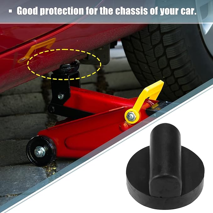 X AUTOHAUX 4 Pcs Rubber Jack Puck Jacking Lift Pad Jack Lift Point Pad Adapter for Audi TT RS R8 A6 Support Point Adapter Jacking Trolly Car Removal Repair Tool