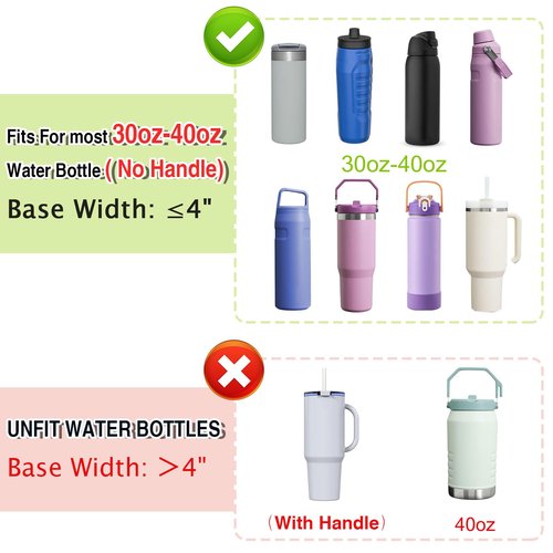AGLOD Water Bottle Carrier Bag with Strap, Water Bottle Holder Crossbody Bags for Women Men for Walking, Hiking,Cycling