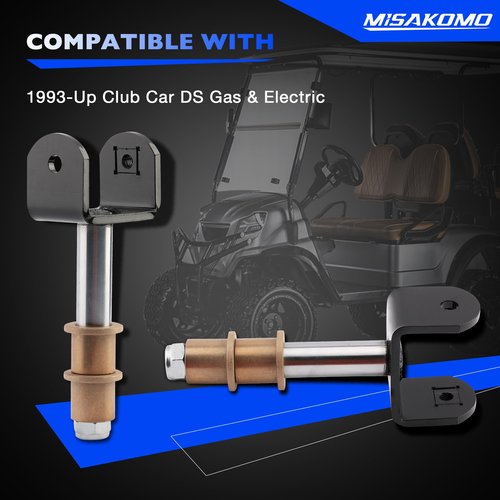Misakomo Golf Cart Front & Rear End Repair Kit with King Pin, Bushings and Clevis, for 1993+ Club Car DS Gas & Electric, Deluxe Rebuild Kit Replaces 1016384 1016386 1016389 1016346 1015583
