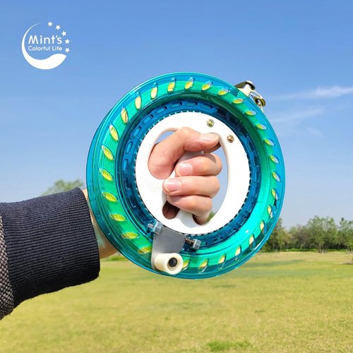 Mint's Colorful Life 60'' Delta Kite - Easy Flying with 7.1in Reel Winder | Perfect for Kids & Adults