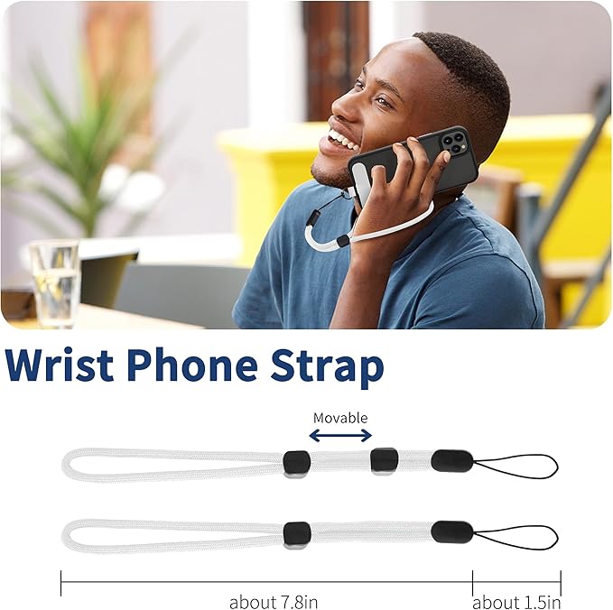 CACOE Phone Lanyard 2 Pcs-1 Pcs Adjustable Neck Strap, 2 Pads, Universal