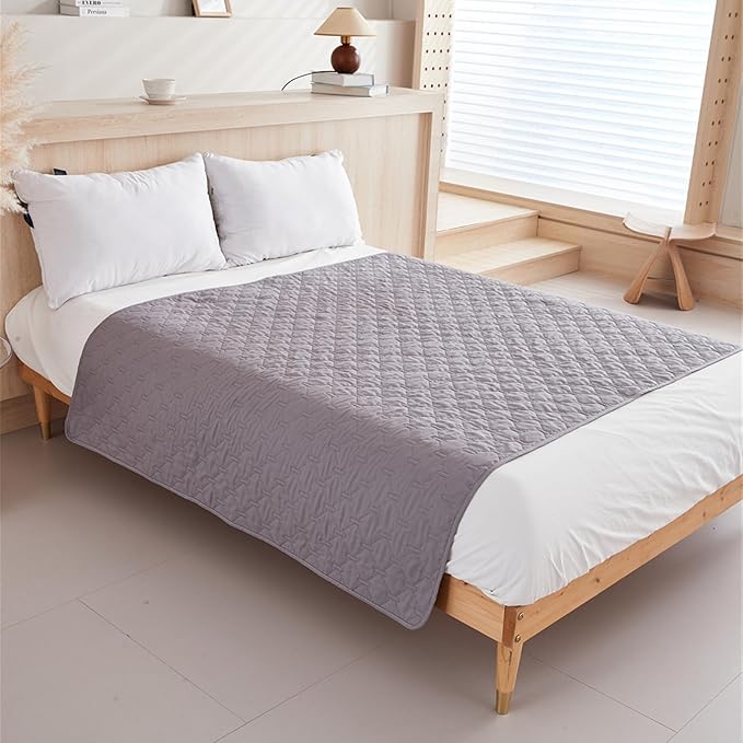 GIBZ Waterproof Dog Bed Blanket Cover Anti Slip Pet Furniture Protector Washable Large Washable Quilted Mat for Indoor, Khaki, 130x200cm