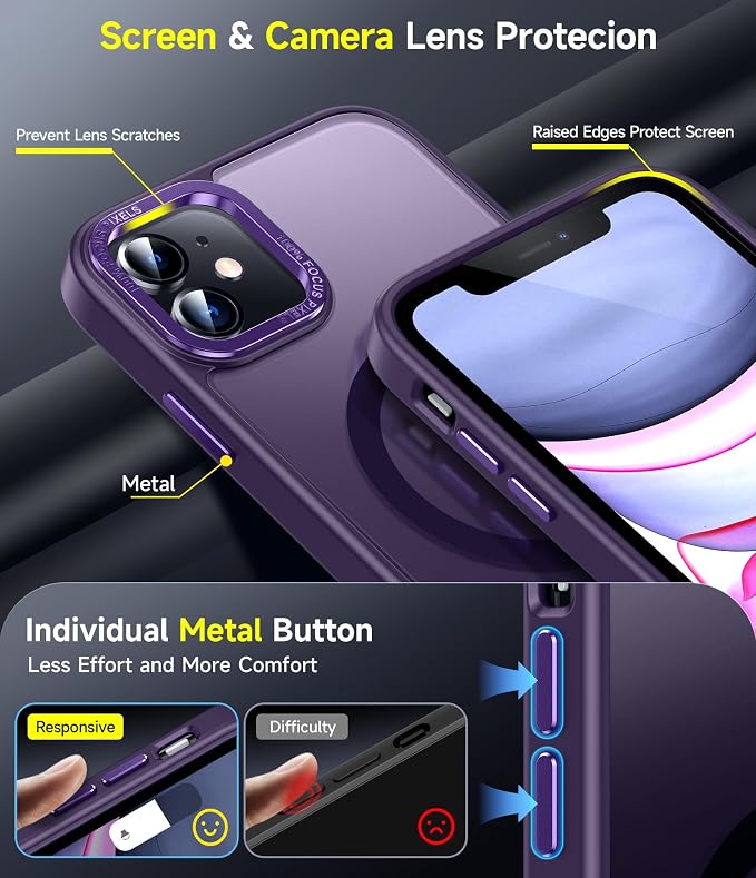 LeYi for iPhone-11 Phone Case: i Phone iphone11 Funda para Magnetic Cover Women
