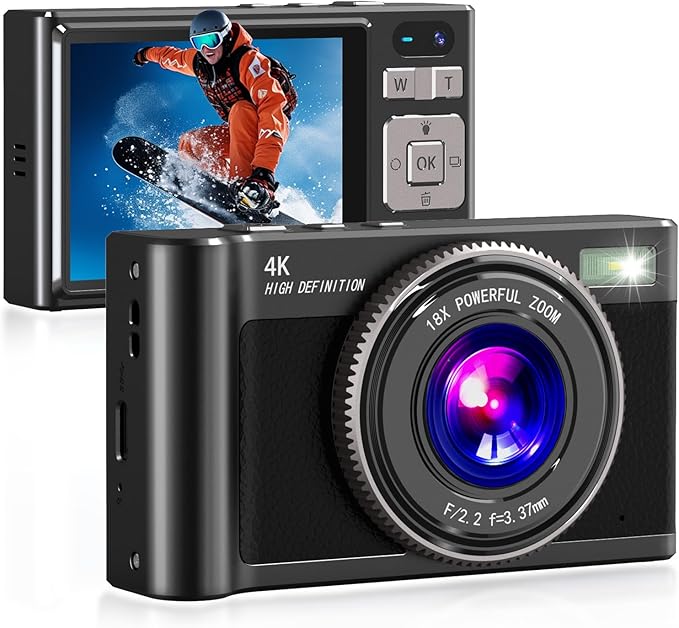 Forc Digital Camera, 4K Camara de Fotos